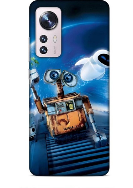 Xiaomi 12 Kılıf Animasyon 12 Wall E Lacivert Tasarım Kılıf