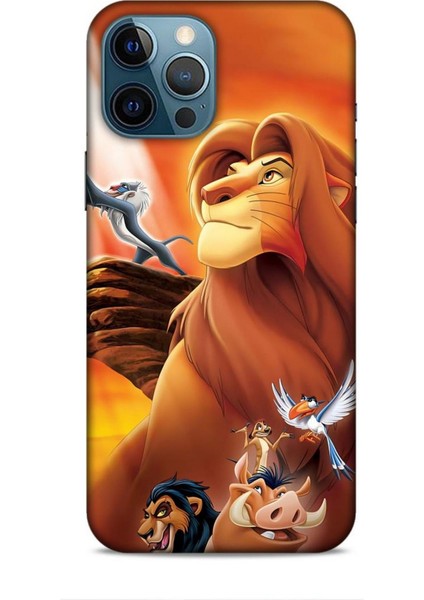 Apple iPhone 12 Pro Max Kılıf Animasyon 23 Aslan Kral Telefon Kabı