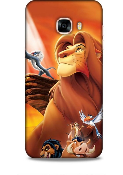 Samsung Galaxy C5 Kılıf Animasyon 23 Aslan Kral Telefon Kabı