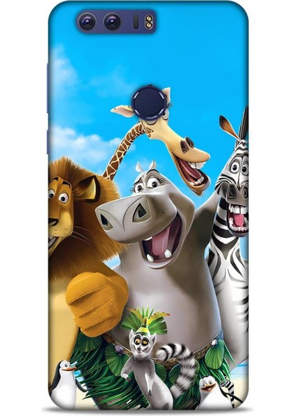 Honor 8A Kılıf Animasyon 26 Madagascar Soft Kapak