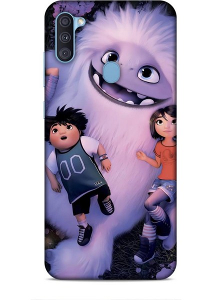 Samsung Galaxy A11 Kılıf Animasyon 1 Yeti Efsanesi Beyaz Telefon Kılıfı