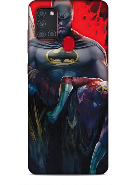 Samsung Galaxy A21S Kılıf Animasyon 8 Batman Siyah Baskılı Kılıf