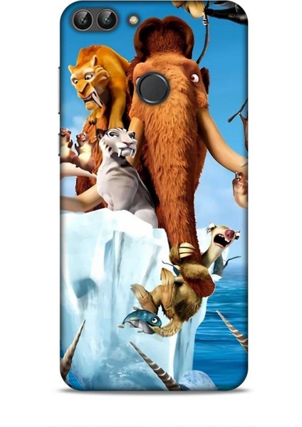 Huawei P Smart S 2020 Kılıf Animasyon 15 Buz Devri Kahverengi Kalın Silikon