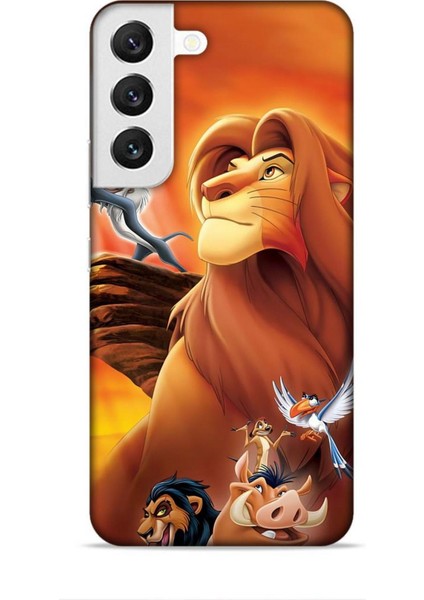 Samsung Galaxy S22 Kılıf Animasyon 23 Aslan Kral Telefon Kabı