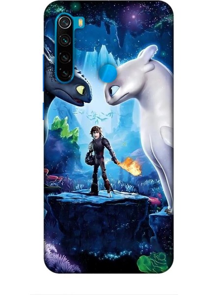 Xiaomi Redmi Note 8 Kılıf Animasyon 18 Ejderhanı Nasıl Eğitirsin Parlak Kılıf