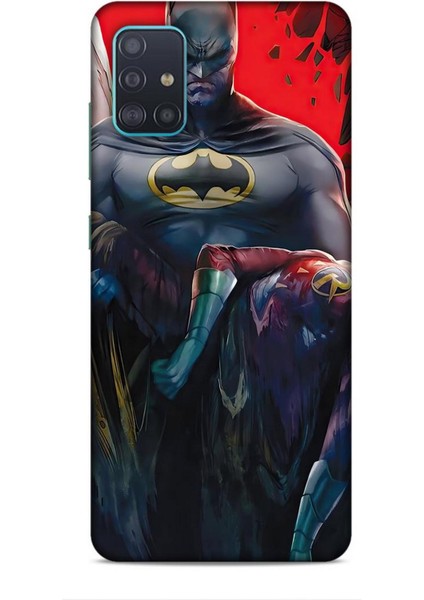 Samsung Galaxy A51 Kılıf Animasyon 8 Batman Siyah Baskılı Kılıf
