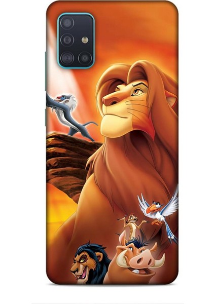 Samsung Galaxy A51 Kılıf Animasyon 23 Aslan Kral Telefon Kabı