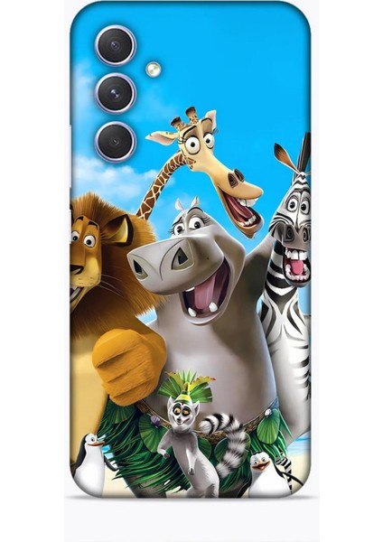 Samsung Galaxy A54 5g Kılıf Animasyon 26 Madagascar Soft Kapak