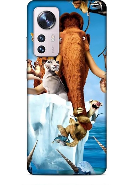 Xiaomi 13 Lite Kılıf Animasyon 15 Buz Devri Kahverengi Kalın Silikon