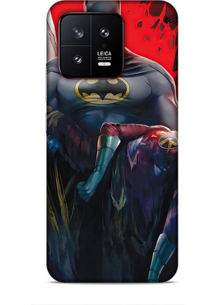 Xiaomi 13 Kılıf Animasyon 8 Batman Siyah Baskılı Kılıf