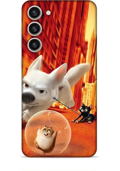 Samsung Galaxy S24 Plus Kılıf Animasyon 28 Bolt Turuncu Iz Bırakmayan Kılıf