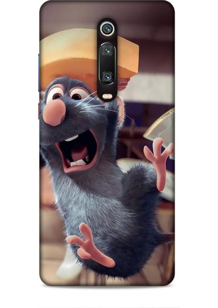 Xiaomi Mi 9t Kılıf Animasyon 14 Ratatuy Gri Cover Kılıf