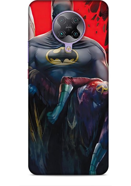 Xiaomi Poco F2 Pro Kılıf Animasyon 8 Batman Siyah Baskılı Kılıf