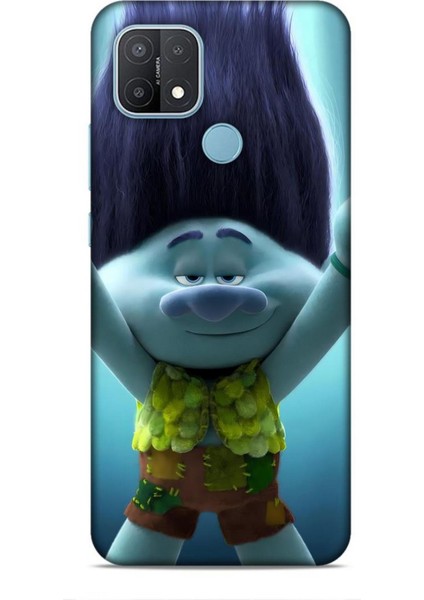 Oppo A15 Kılıf Animasyon 10 Trolls Branch Turkuaz Full Hd Kılıf