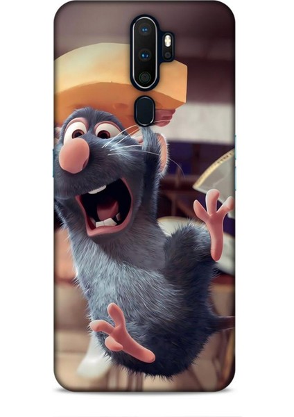 Oppo A5 2020 Kılıf Animasyon 14 Ratatuy Gri Cover Kılıf