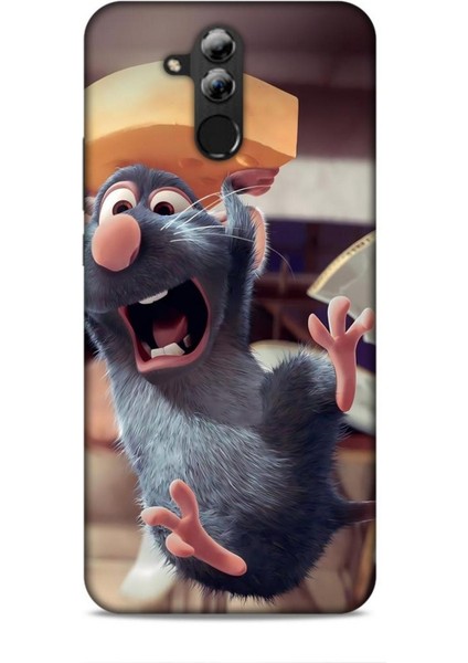 Huawei Mate 20 Lite Kılıf Animasyon 14 Ratatuy Gri Cover Kılıf