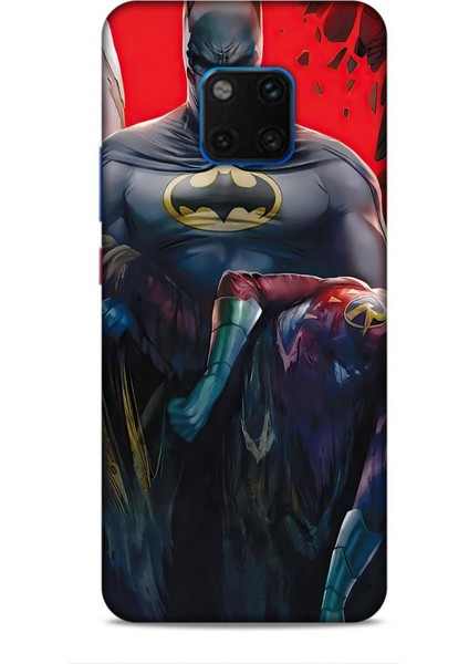 Huawei Mate 20 Pro Kılıf Animasyon 8 Batman Siyah Baskılı Kılıf