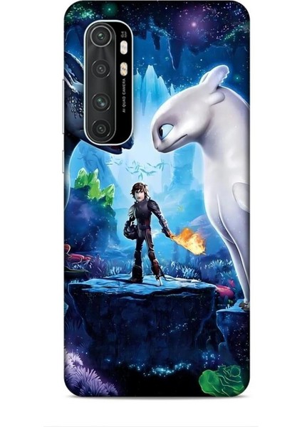 Xiaomi Mi Note 10 Lite Kılıf Animasyon 18 Ejderhanı Nasıl Eğitirsin Parlak Kılıf
