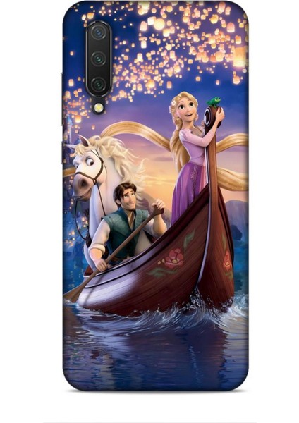 Xiaomi Mi 9 Lite Kılıf Animasyon 25 Rapunzel Soyulmayan Kılıf