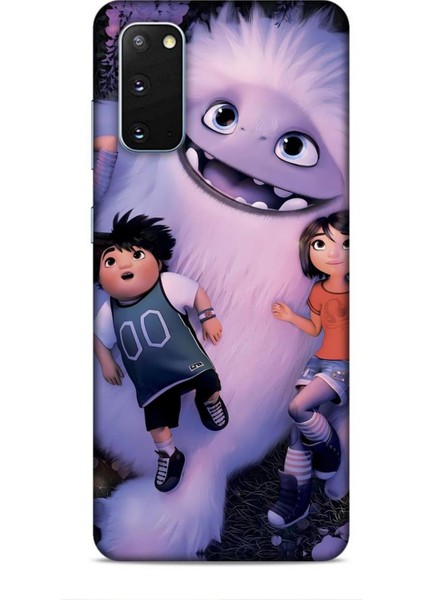 Samsung Galaxy S20 Kılıf Animasyon 1 Yeti Efsanesi Beyaz Telefon Kılıfı