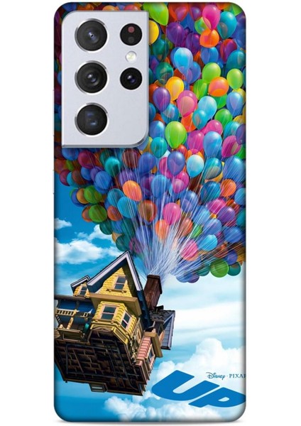 Samsung Galaxy S21 Ultra Kılıf Animasyon 13 Yukarı Bak Up Case Kapak