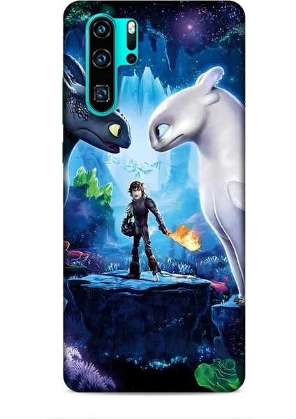 Huawei P30 Pro Kılıf Animasyon 18 Ejderhanı Nasıl Eğitirsin Parlak Kılıf