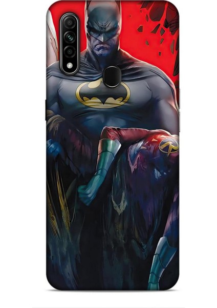 Oppo A31 Kılıf Animasyon 8 Batman Siyah Baskılı Kılıf