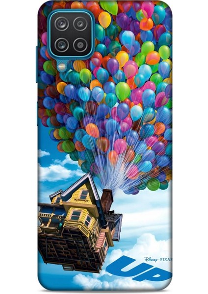 Samsung Galaxy A12 Kılıf Animasyon 13 Yukarı Bak Up Case Kapak