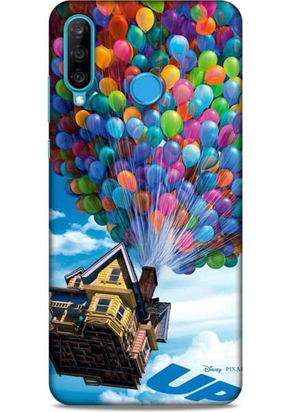 Huawei P30 Lite Kılıf Animasyon 13 Yukarı Bak Up Case Kapak