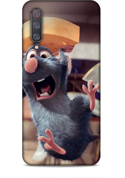 Xiaomi Mi 9 Kılıf Animasyon 14 Ratatuy Gri Cover Kılıf