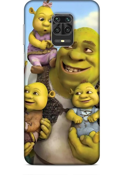 Xiaomi Redmi Note 9s Kılıf Animasyon 16 Shrek Yeşil Kılıf
