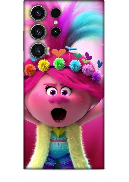 Samsung Galaxy S23 Ultra Kılıf Animasyon 11 Troller Pembe 4K Baskılı Kılıf