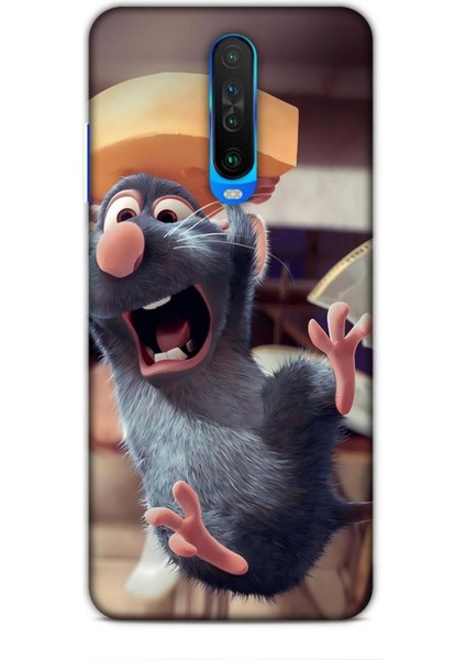 Xiaomi Poco X2 Kılıf Animasyon 14 Ratatuy Gri Cover Kılıf