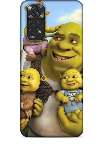 Xiaomi Redmi Note 11 Kılıf Animasyon 16 Shrek Yeşil Kılıf