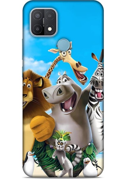 Oppo A15 Kılıf Animasyon 26 Madagascar Soft Kapak