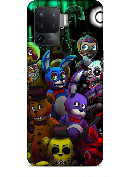 Oppo Reno 5 Lite Kılıf Animasyon 21 Five Nights At Freddy's Fnaf