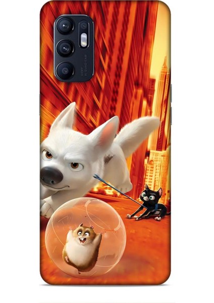 Oppo Reno 6 Kılıf Animasyon 28 Bolt Turuncu Iz Bırakmayan Kılıf