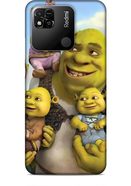 Xiaomi Redmi 10A Kılıf Animasyon 16 Shrek Yeşil Kılıf
