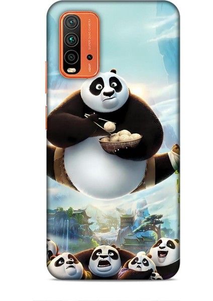 Xiaomi Redmi 9t Kılıf Animasyon 19 Kungfu Fanda Tam Koruma Kılıf