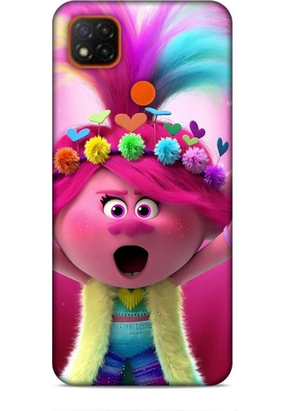 Xiaomi Redmi 9c Kılıf Animasyon 11 Troller Pembe 4K Baskılı Kılıf