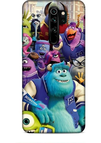 Xiaomi Redmi Note 8 Pro Kılıf Animasyon 20 Sevimli Canavarlar Renkli Kılıf