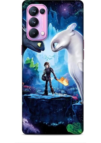 Oppo Reno 5 Pro Kılıf Animasyon 18 Ejderhanı Nasıl Eğitirsin Parlak Kılıf
