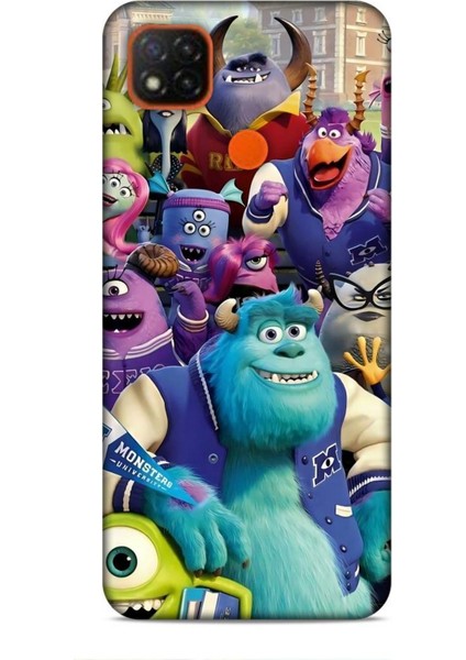 Xiaomi Redmi 9c Kılıf Animasyon 20 Sevimli Canavarlar Renkli Kılıf