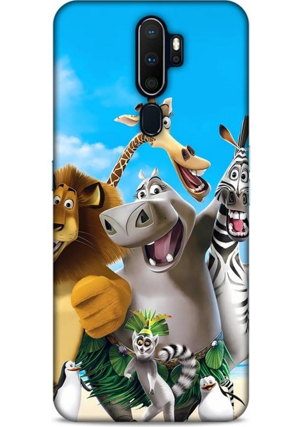 Oppo A9 2020 Kılıf Animasyon 26 Madagascar Soft Kapak