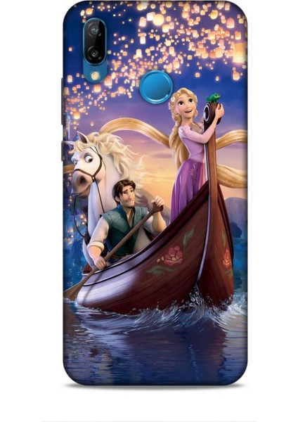 Huawei P20 Lite Kılıf Animasyon 25 Rapunzel Soyulmayan Kılıf