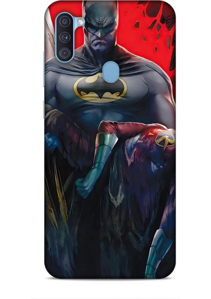 Samsung Galaxy A11 Kılıf Animasyon 8 Batman Siyah Baskılı Kılıf