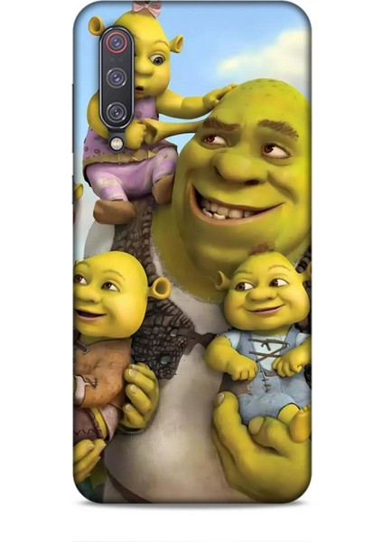 Xiaomi Mi 9 Kılıf Animasyon 16 Shrek Yeşil Kılıf