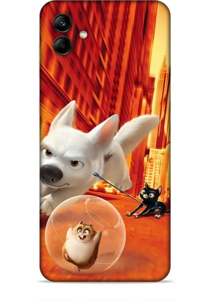 Samsung Galaxy A04 Kılıf Animasyon 28 Bolt Turuncu Iz Bırakmayan Kılıf