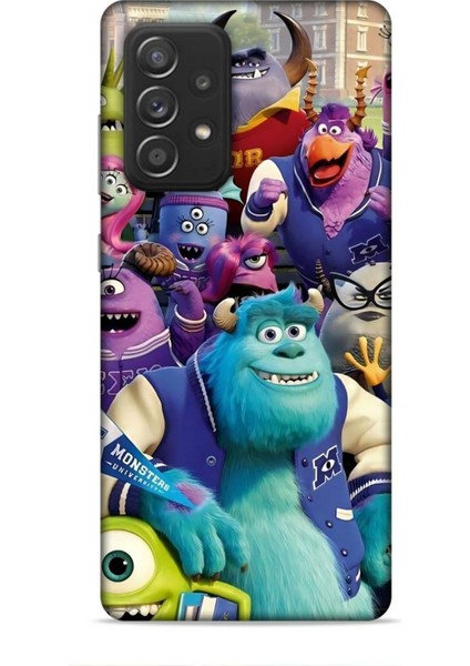 Samsung Galaxy A52S Kılıf Animasyon 20 Sevimli Canavarlar Renkli Kılıf