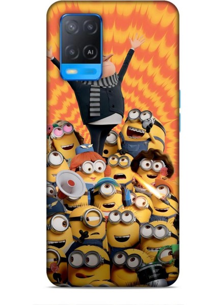 Oppo A54 Kılıf Animasyon 24 Minyonlar Darbe Emici Kılıf